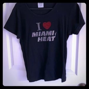 Miami heat jeweled shirt